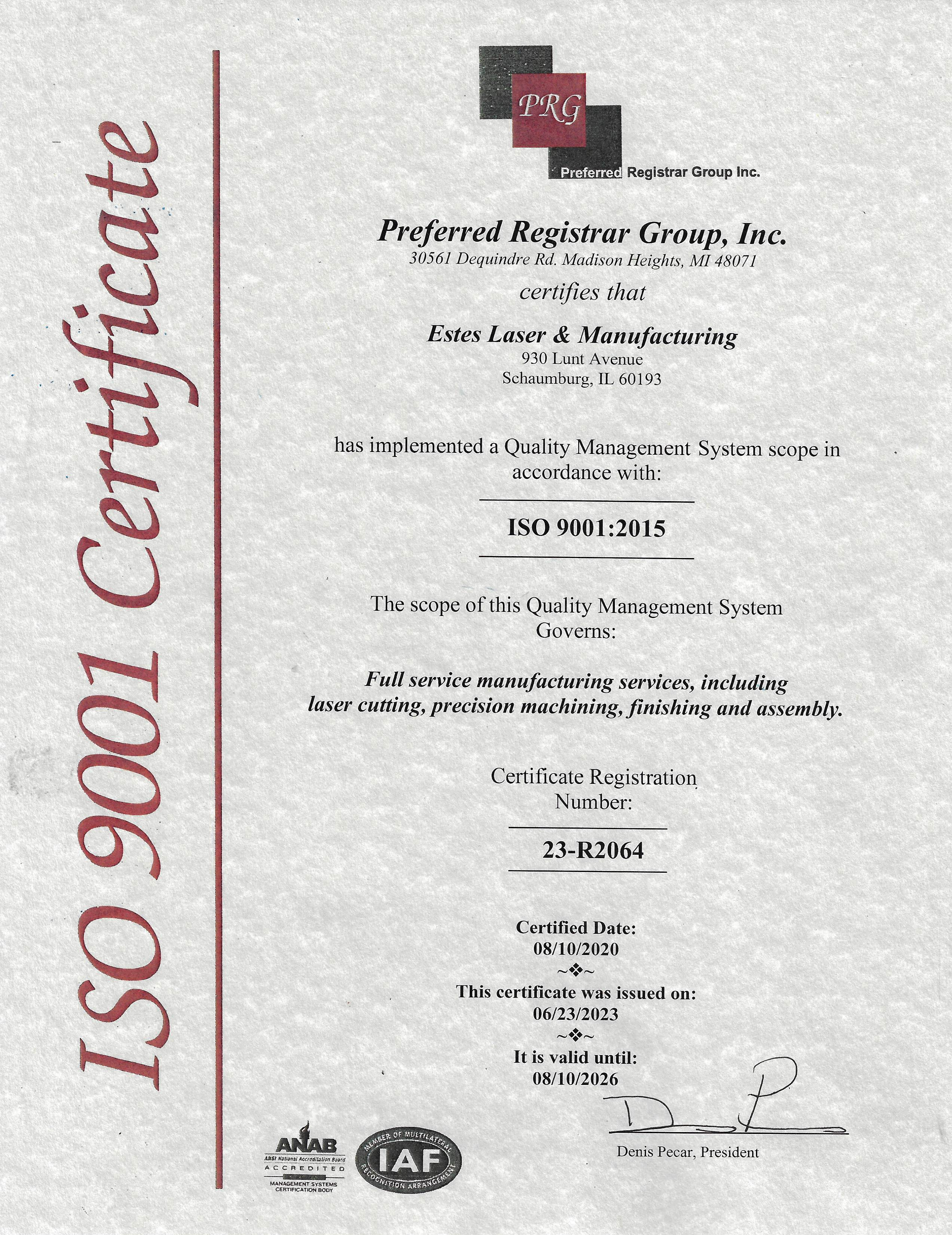 ISO 9001:2015